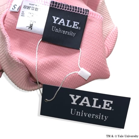 YALEダンプリントワッフルTシャツ（ピンク）