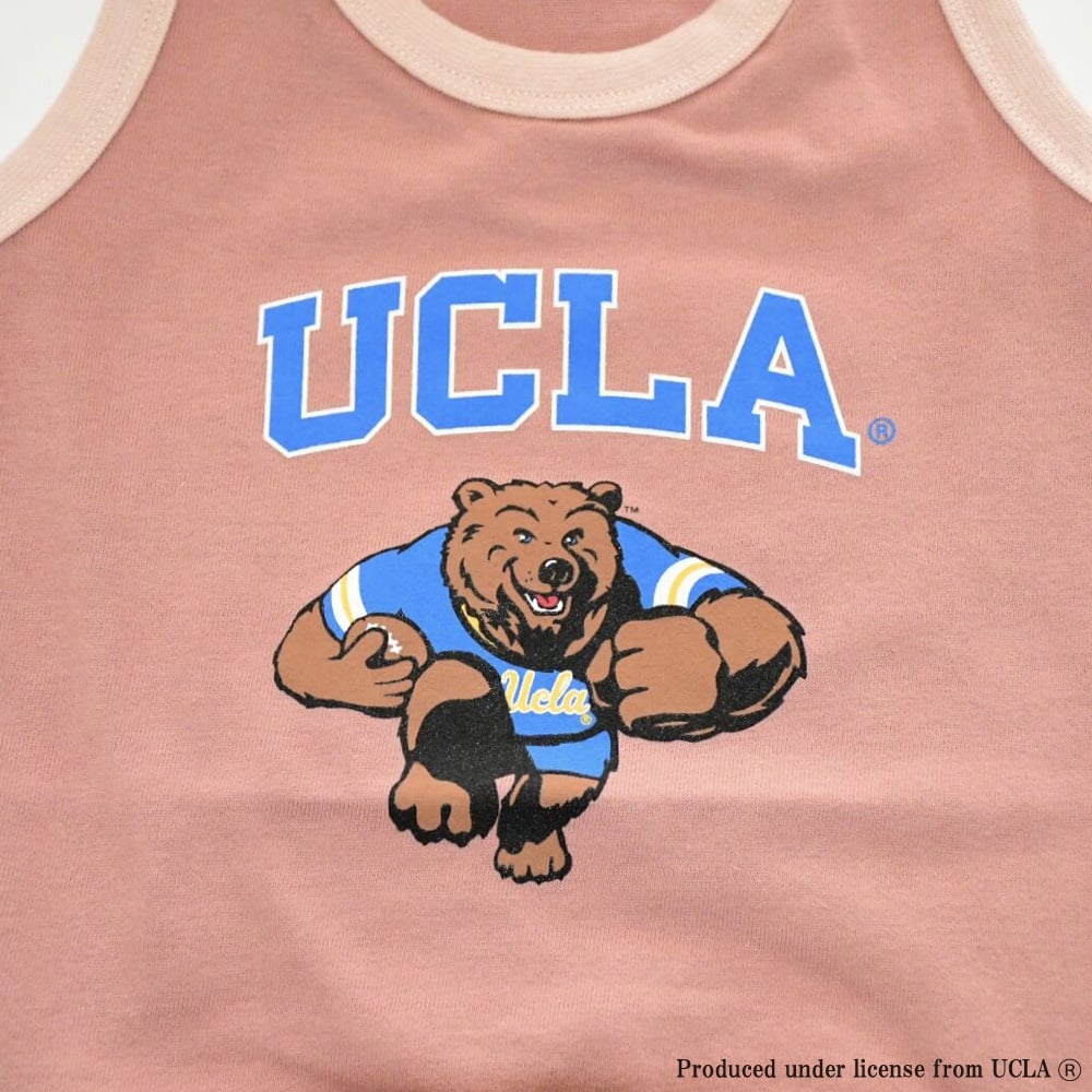UCLAアメフトプリントタンクトップ（スモーキーピンク） | Bowders