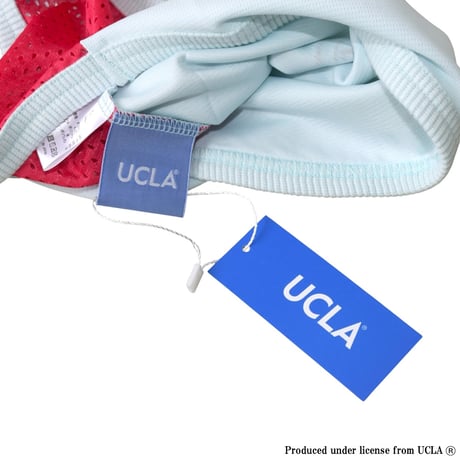 UCLA BEARプリントメッシュタンク（アクアブルー）