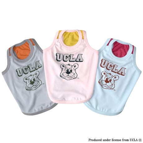 UCLA BEARプリントメッシュタンク（ベビーピンク）