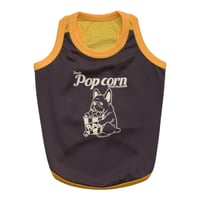 Popcornメッシュタンク（ダークブラウン）