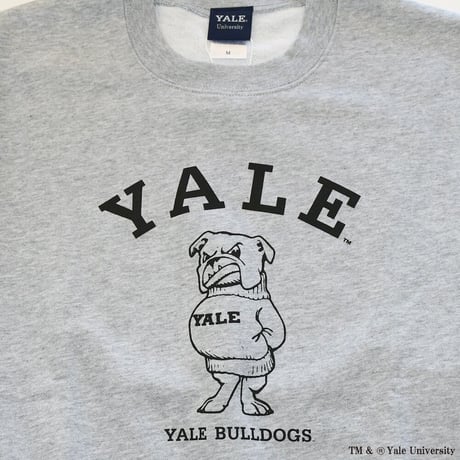 YALE BULLDOGSプリントトレーナー（グレー）