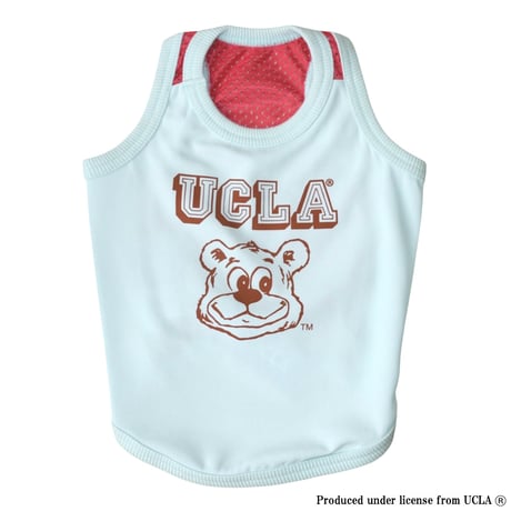 UCLA BEARプリントメッシュタンク（アクアブルー）