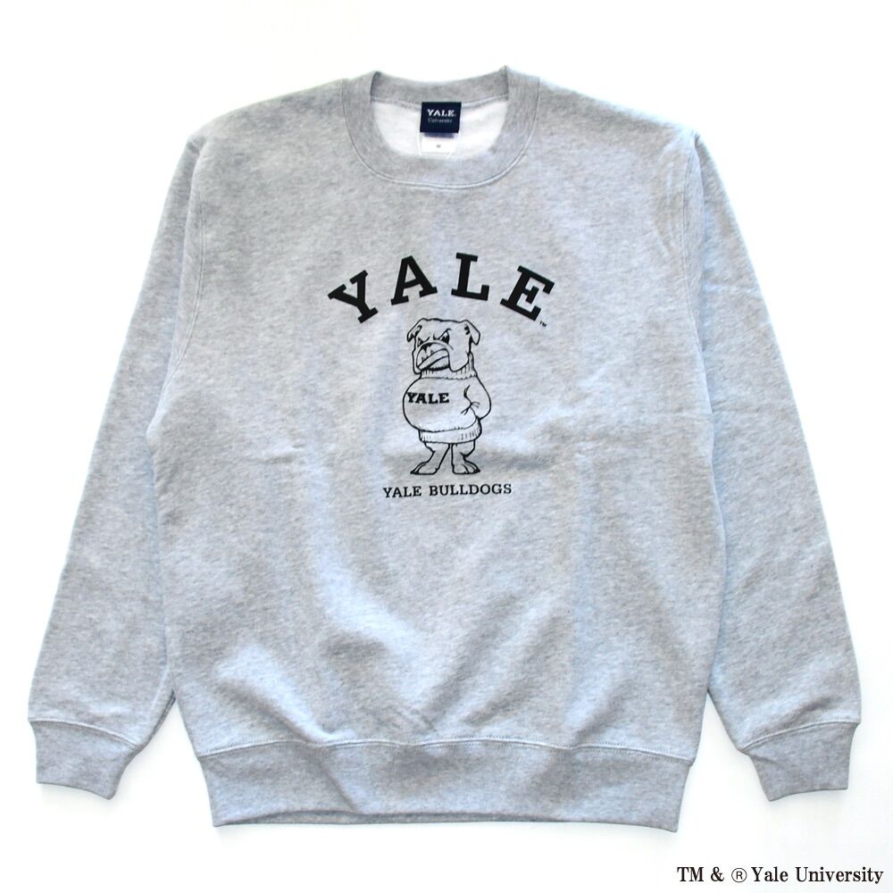 Yale University トレーナー ライトグレー mica&deal セール】YALE university カレッジロゴトレーナー（スウェット
