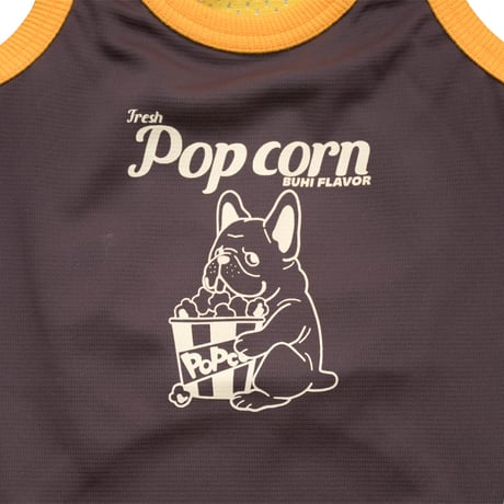 Popcornメッシュタンク（ダークブラウン）