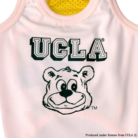 UCLA BEARプリントメッシュタンク（ベビーピンク）