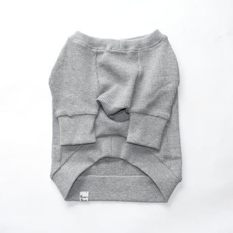オリジナル無地ワッフルTEE（グレー）