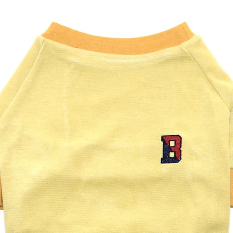 B刺繍長袖シャツ（ハニーマスタード）