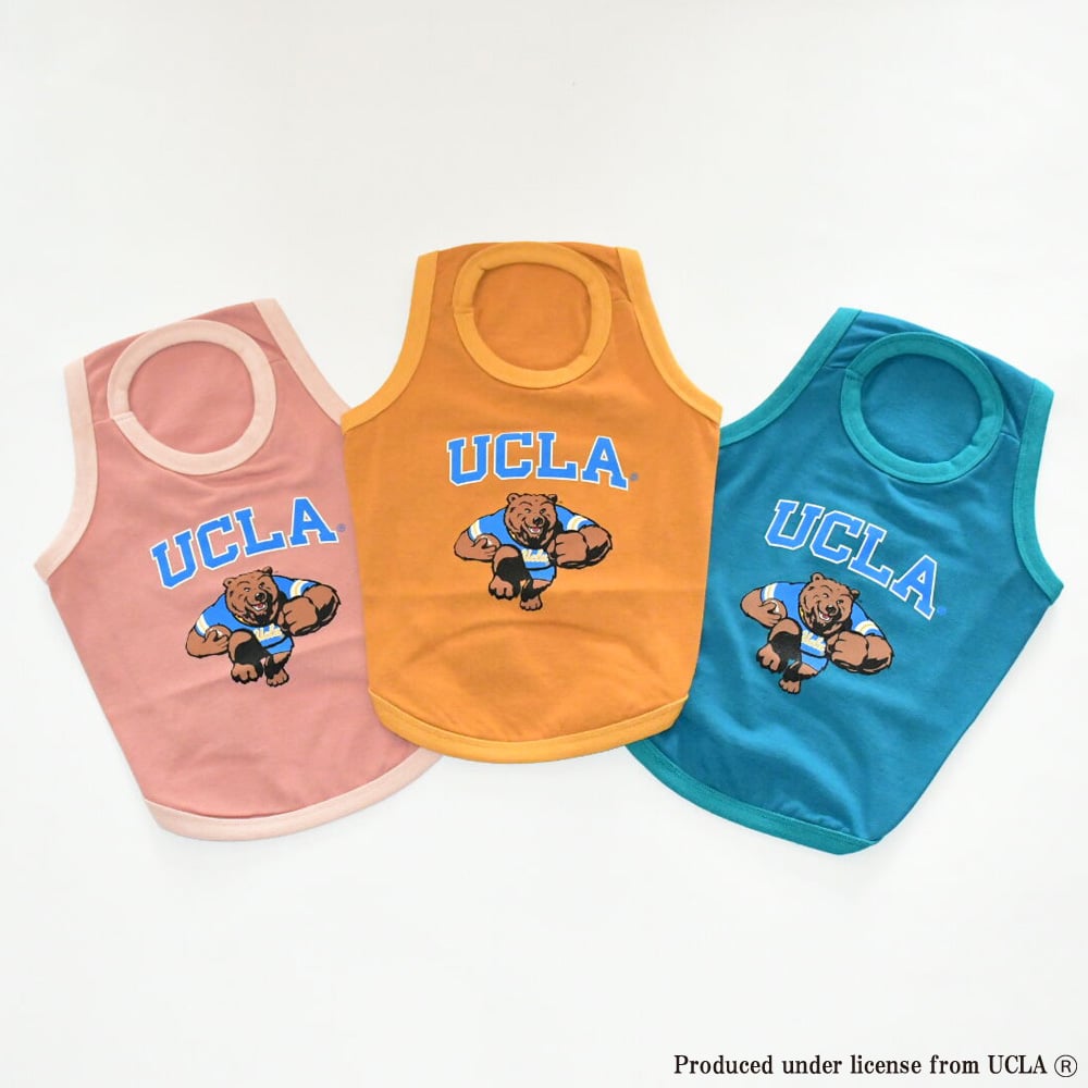 アメフト UCLA Bruins フード付タンクトップ Lサイズ【新品】 UCLAアメフトプリントタンクトップ（ブルーグリーン） | Bowders