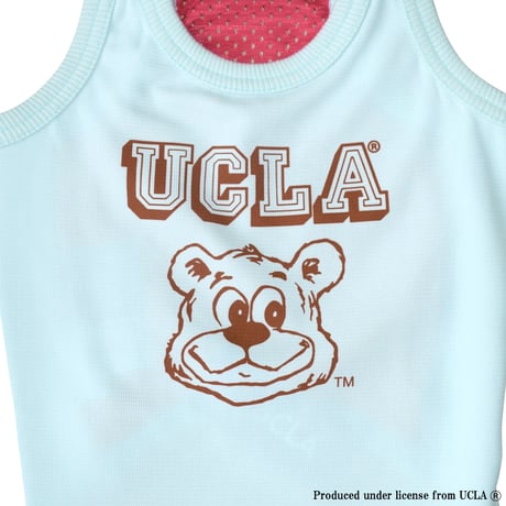UCLA BEARプリントメッシュタンク（アクアブルー）