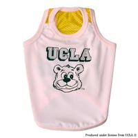 UCLA BEARプリントメッシュタンク（ベビーピンク）