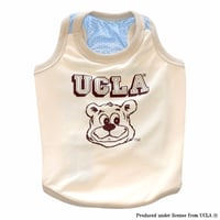 UCLA BEARプリントメッシュタンク（ライトベージュ）