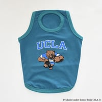 UCLAアメフトプリントタンクトップ（ブルーグリーン）
