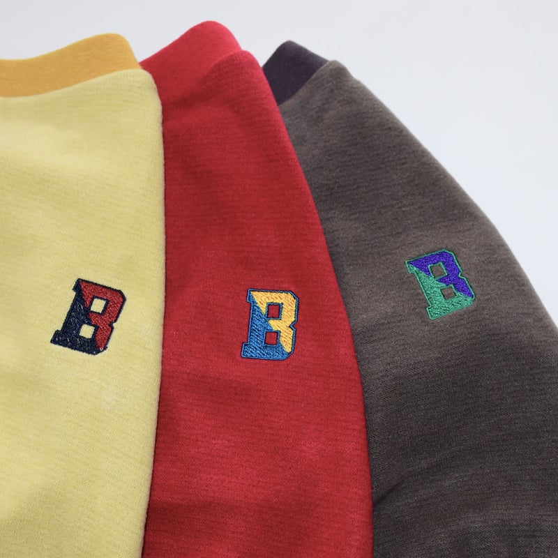B刺繍長袖シャツ(ターキーレッド) | Bowders Border | バウ B刺繍長袖シャツ(ターキーレッド) | Bowders Border | バウ