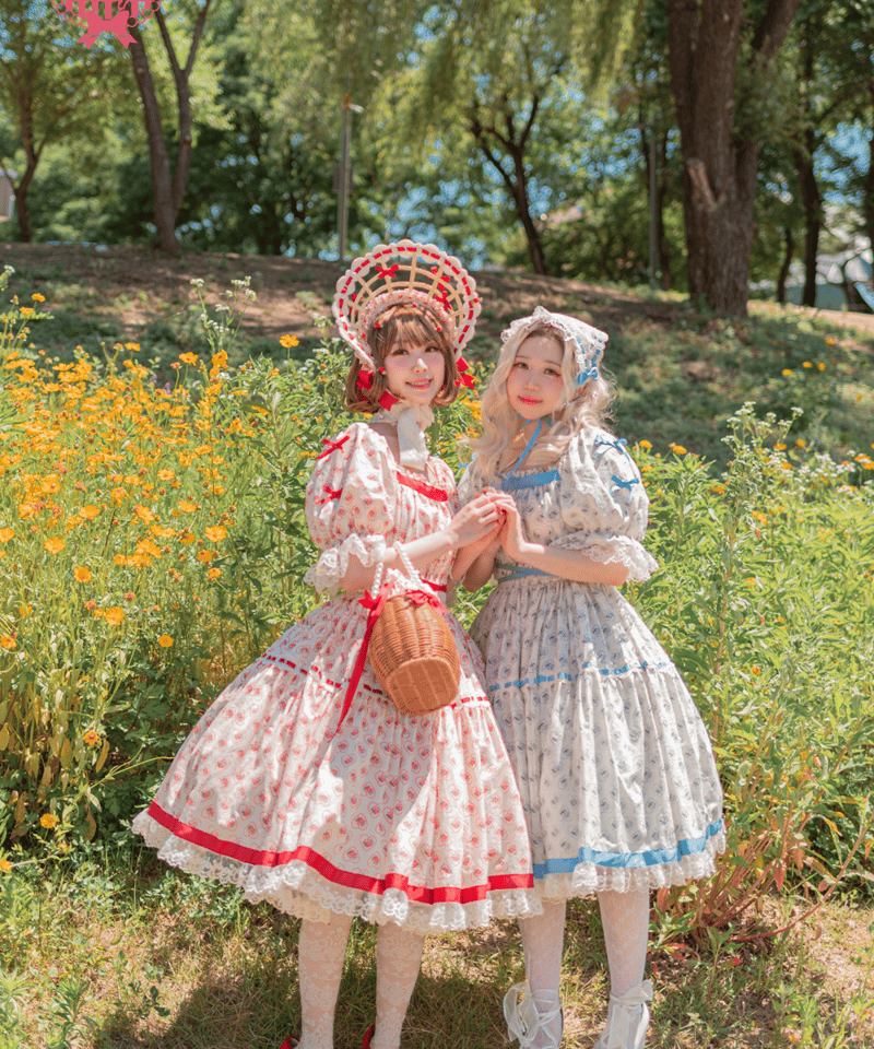 予約商品】Rose Basket ワンピース単品／エプロンSET／バブーシュカSET 