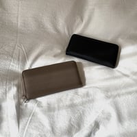 リアルレザーRファスナー長財布