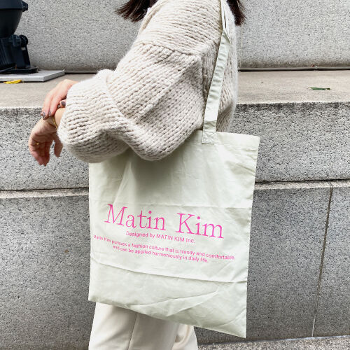 Matin Kim】ロゴトートバッグ(BLK/IVO) | Ricordi