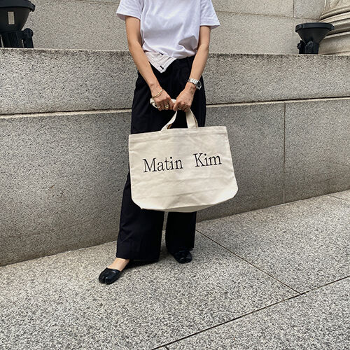 Matin Kim トートバッグ ポーチ付き Matin Kim】ロゴキャンバストートバッグ | Ricordi