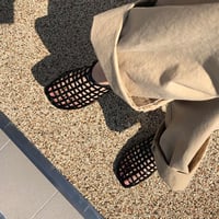 メッシュフラットシューズ