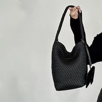 6/12発売　メッシュ レザーバケツバッグ