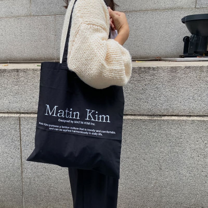 Matin Kim】ロゴトートバッグ(BLK/IVO) | Ricordi
