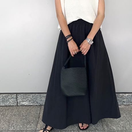 メッシュ レザーバケツバッグ
