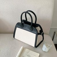 バイカラートートバッグ(BLK/BG)