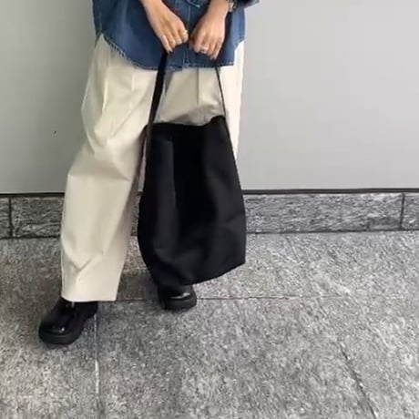 キャンバスビックバケツバッグ
