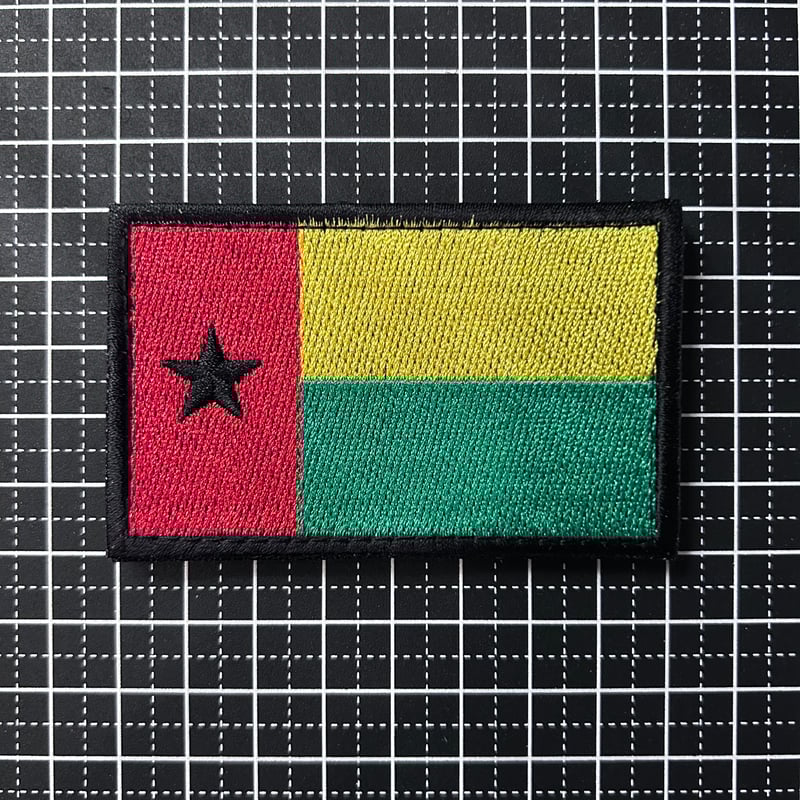 ギニアビサウ ・ Guinea-Bissau】 国旗 ベルクロワッペン