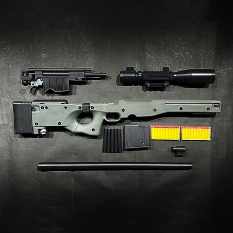 【JIEYING・AWM】L96A1風　3色　スポンジダーツ　ボルトアクション排莢トイガン