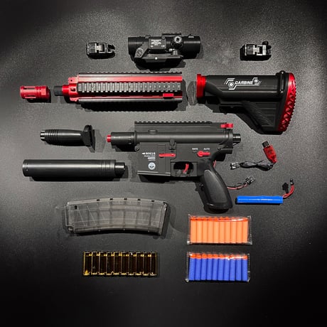 【HANDI・M416】電動フルオート連続排莢・スポンジダーツ・アサルトライフル型トイガン
