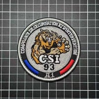 フランス国家警察 CSI 93（セーヌ＝サン＝ドニ県） 治安介入部隊 エンブレム パッチ ベルクロワッペン マジックテープ
