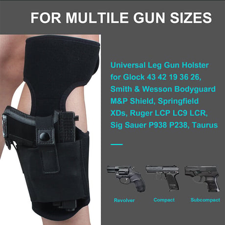 小型拳銃用　レッグホルスター 左右兼用