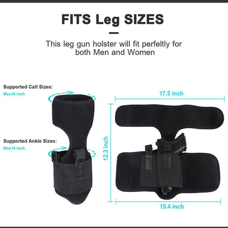 小型拳銃用　レッグホルスター 左右兼用