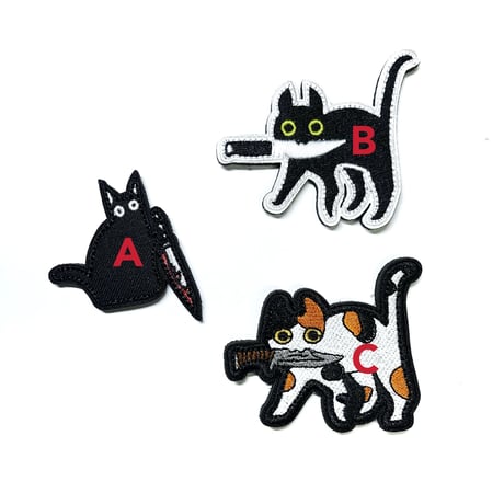 『Cats Ruining Your Day（1日を台無しにする猫たち）』ベルクロワッペン