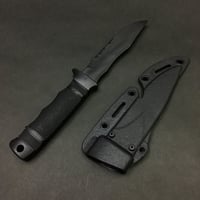 【ブラック】M37 SEAL PUP　レプリカ　サバイバル　ダミーナイフ　ハードシース付