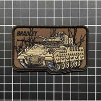 【M2 BRADLEY歩兵戦闘車】ベルクロワッペン マジックテープ　パッチ
