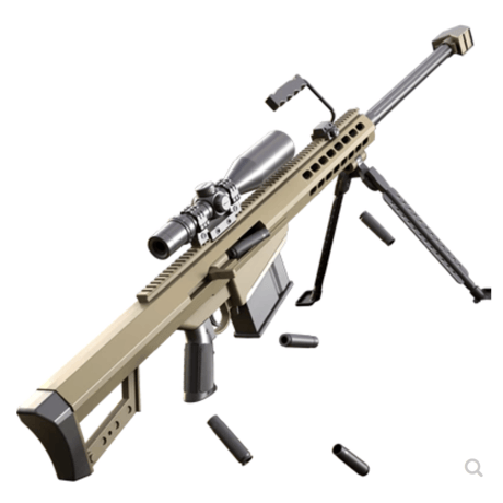 【M82】実寸大・全長140㎝バレット風コッキングライブカート排莢ダーツブラスタートイガン