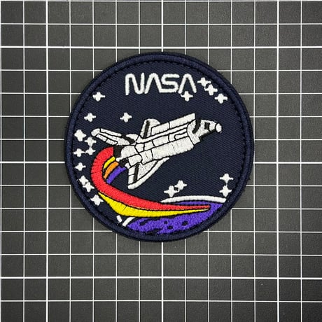 NASA　レインボー　記念章　パッチ　ベルクロワッペン
