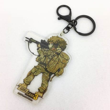 ミリタリー女子　キャラクター　アクリルキーホルダー 米軍装備