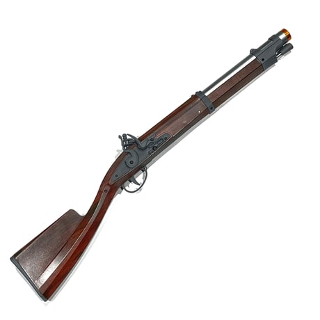 【YANHU】前装式火打石銃(フリントロック式)風ダーツブラスター　ウッド風塗装　装弾数1発