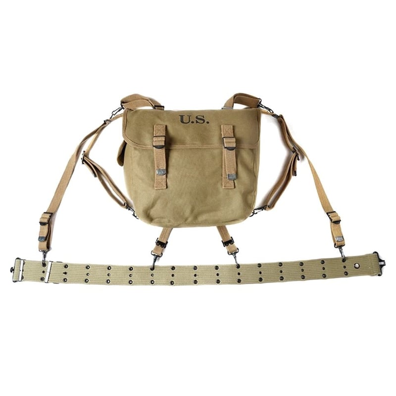 WW2米軍】M1936 ミュゼットバック ベルトセット 複製品 | 【臥龍