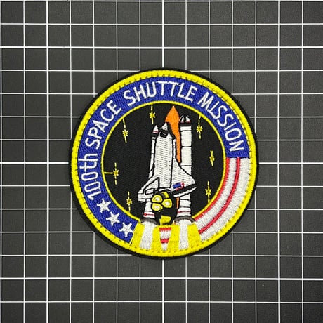【SPACE SHUTTLE】100回ミッション　記念章パッチ　ベルクロワッペン