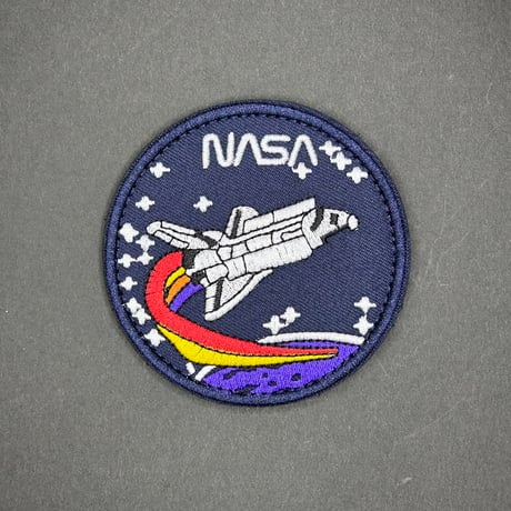 NASA　レインボー　記念章　パッチ　ベルクロワッペン