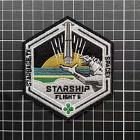 【SpaceX StarShip Test Flight　５　StarBase テキサス】ベルクロワッペン マジックテープ　パッチ
