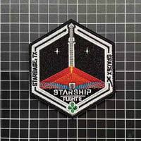 【SpaceX StarShip Test Flight2 StarBase テキサス】ベルクロワッペン マジックテープ　パッチ