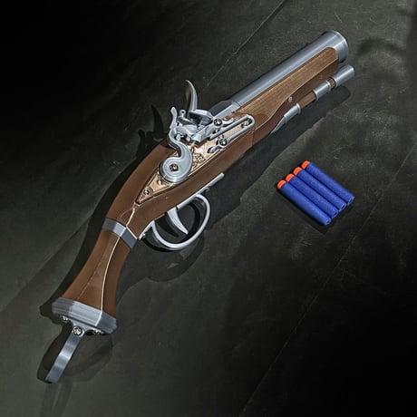 【3Dプリンター製品】前装式マスケット銃風ブラスター　装弾数1発