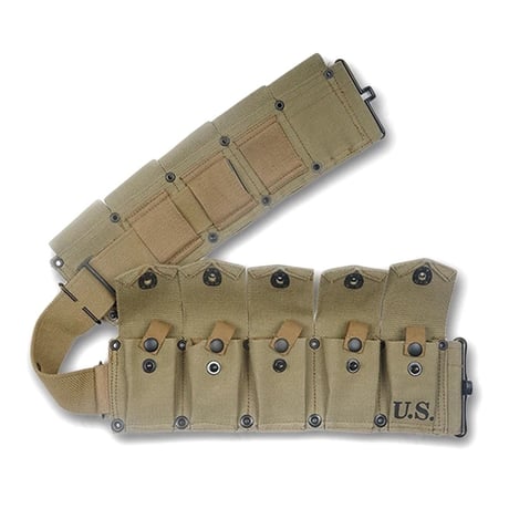 【WW２】米軍　ガーランド10連マガジンポーチ　複製品