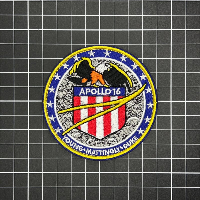 アポロ16号】 APOLLO NASA 記念章 パッチ ベルクロワッペン | 【臥龍