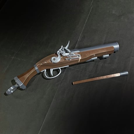 【3Dプリンター製品】前装式マスケット銃風ブラスター　装弾数1発
